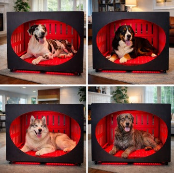 Light Lounge™ Red Light Therapy Pet Crate